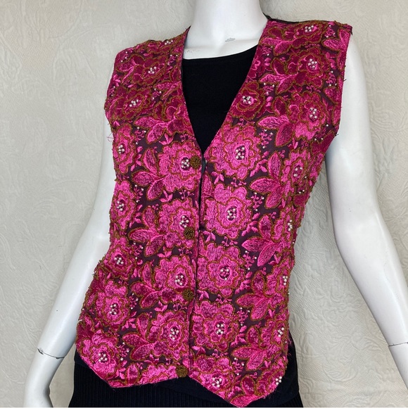 Creazioni Effeci Floral Pearl Vest - Picture 2 of 13